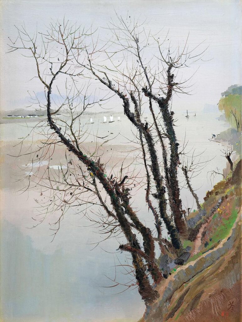 Wu Guanzhong, Wu Guanzhong Morning Scene of Fuchun River