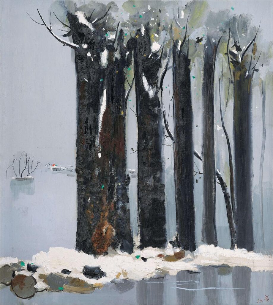Wu Guanzhong, Wu Guanzhong Snowscape in Beijing