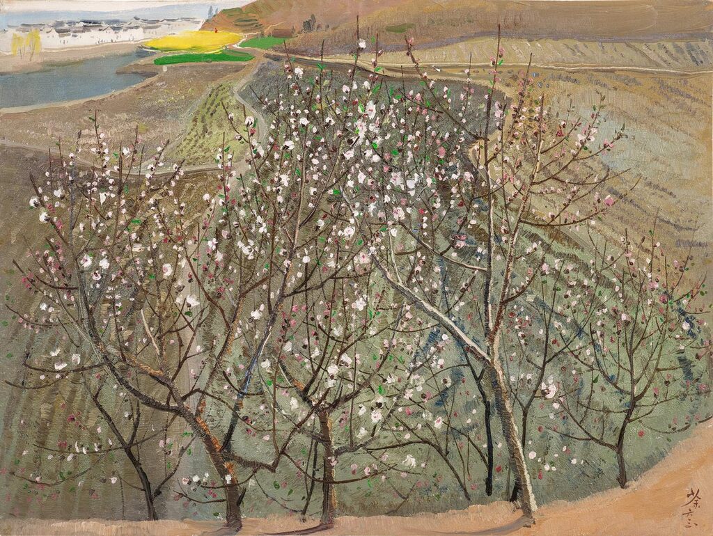 Wu Guanzhong, Peach Blossoms