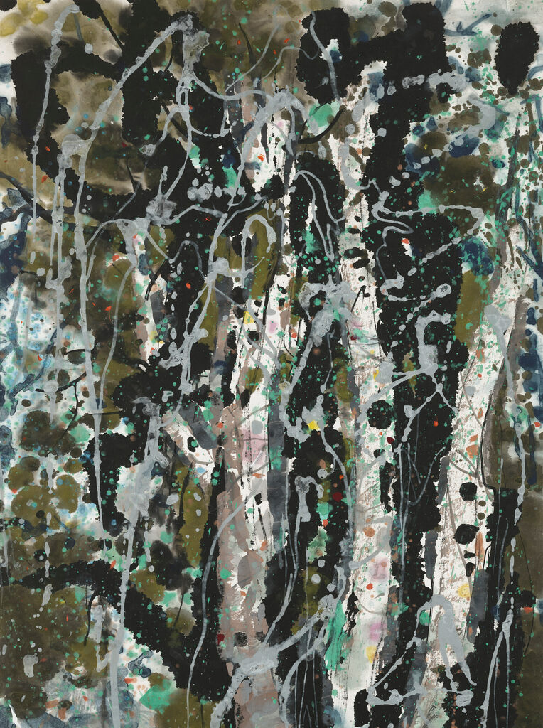 Wu Guanzhong, Woods and a Spring