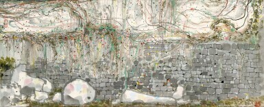 Wu Guanzhong, Climbing Vines on Wall