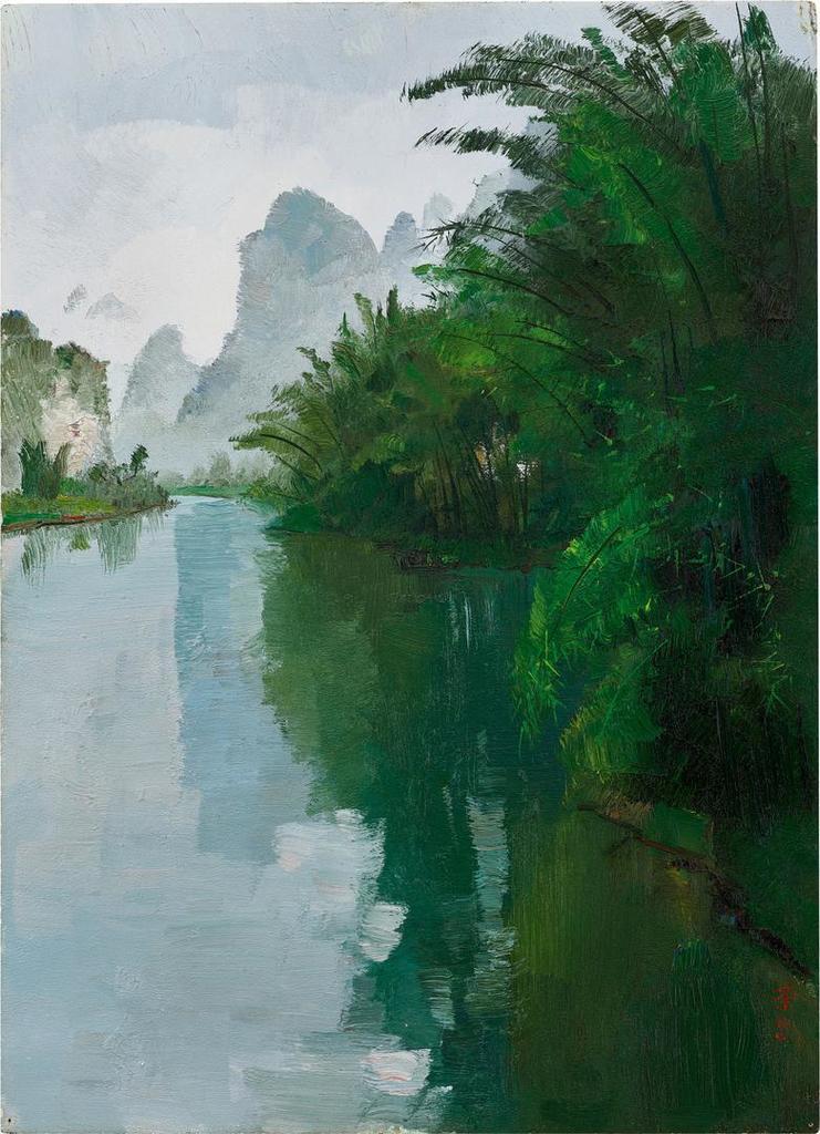 Wu Guanzhong, Bamboo Forest of the Lijiang River 灕江竹林