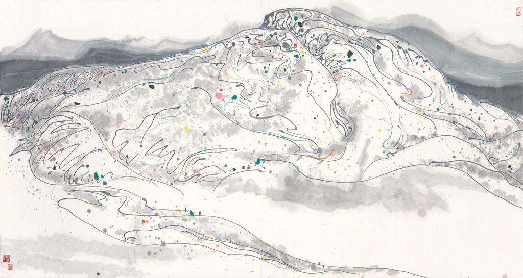 Wu Guanzhong, VIBRANCY OF MOUNTAINS