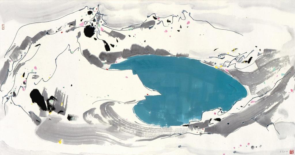 Wu Guanzhong, HEAVENLY LAKE IN MOUNT CHANGBAI