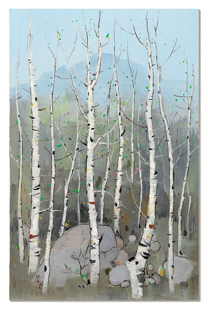 Wu Guanzhong, SPRING TO THE NORTH