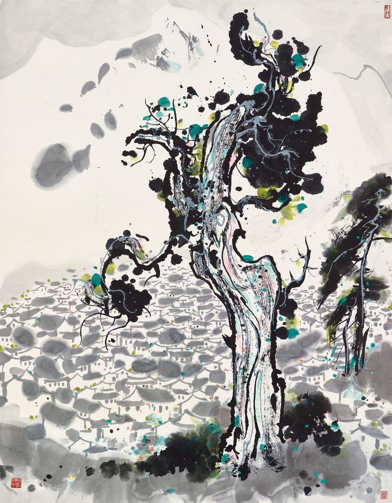 Wu Guanzhong, Yulong Mountain Village