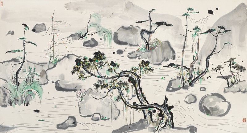 Wu Guanzhong, Potted Landscape