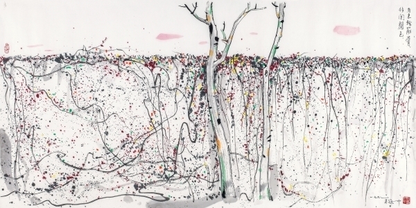 Wu Guanzhong, Autumn onto the Wall