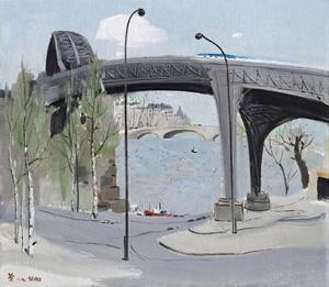 Wu Guanzhong, The Seine Bridge