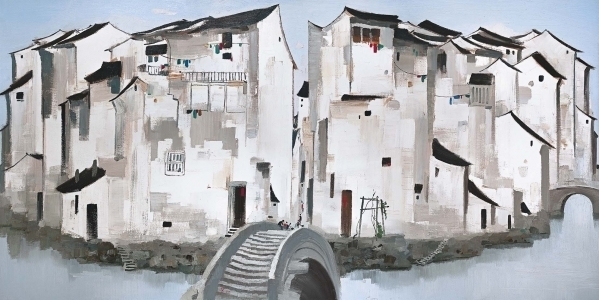 Wu Guanzhong, The Zhou Village