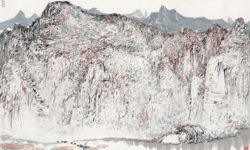 Wu Guanzhong, The Juma River in Shidu Town