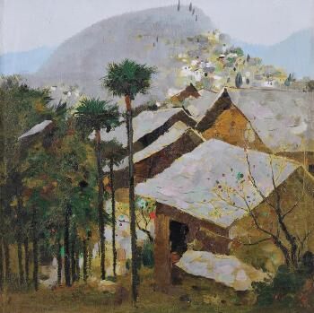 Wu Guanzhong, A village in Guizhou