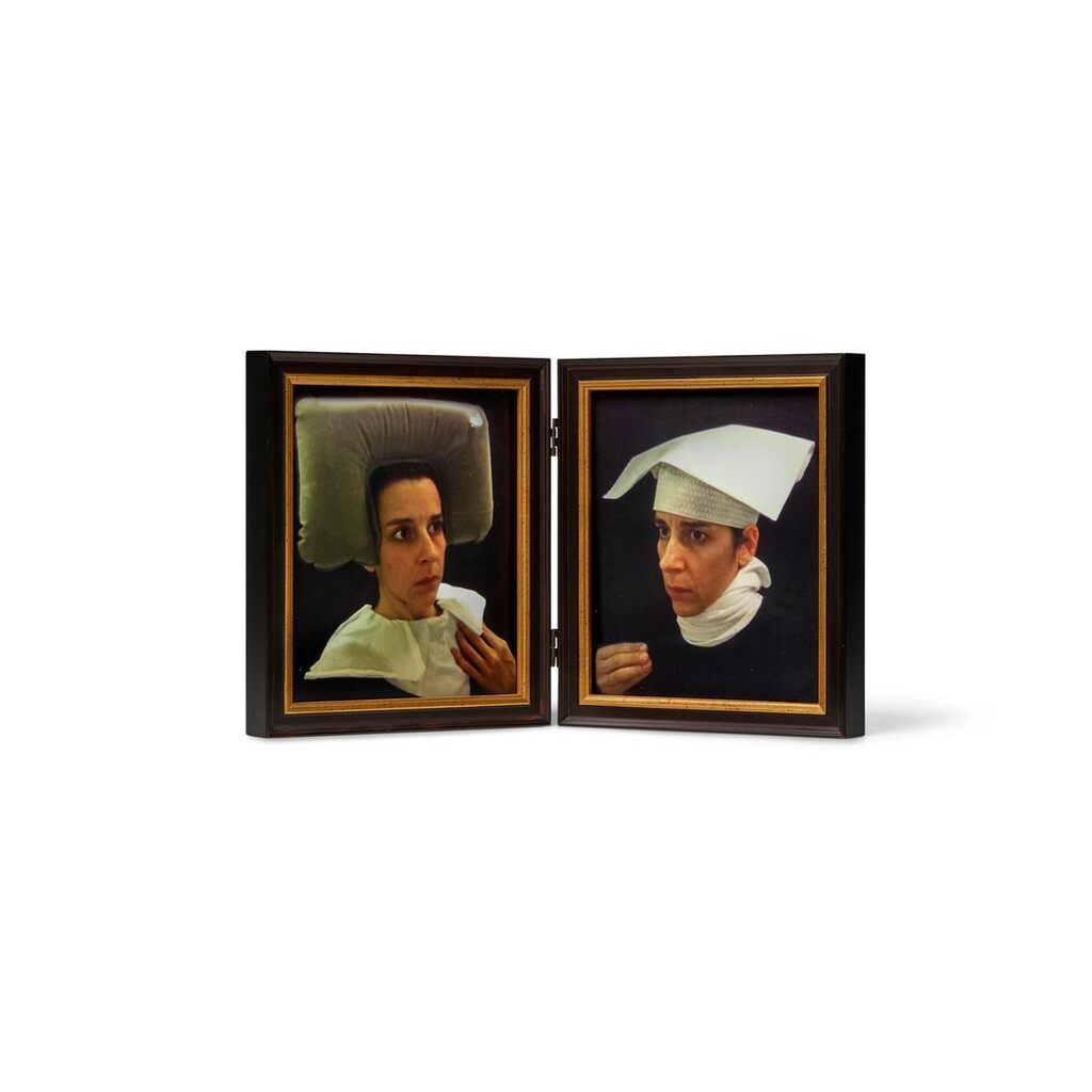 Lavatory Self-Portrait in the Flemish Style #18-19 (Diptych)