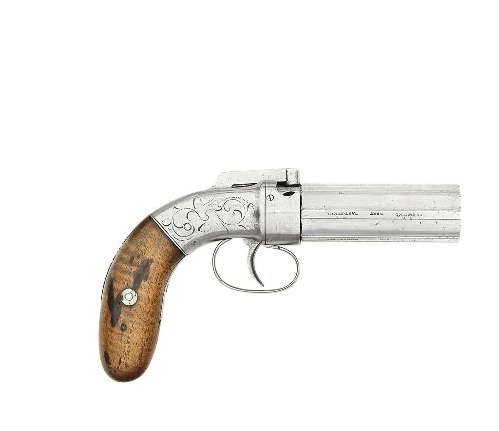An Allen & Thurber Percussion Pepperbox Revolver Of Small Bore