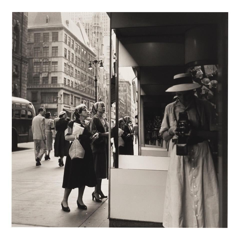 Self-Portrait (Two Women Window Shopping), c. 1950s