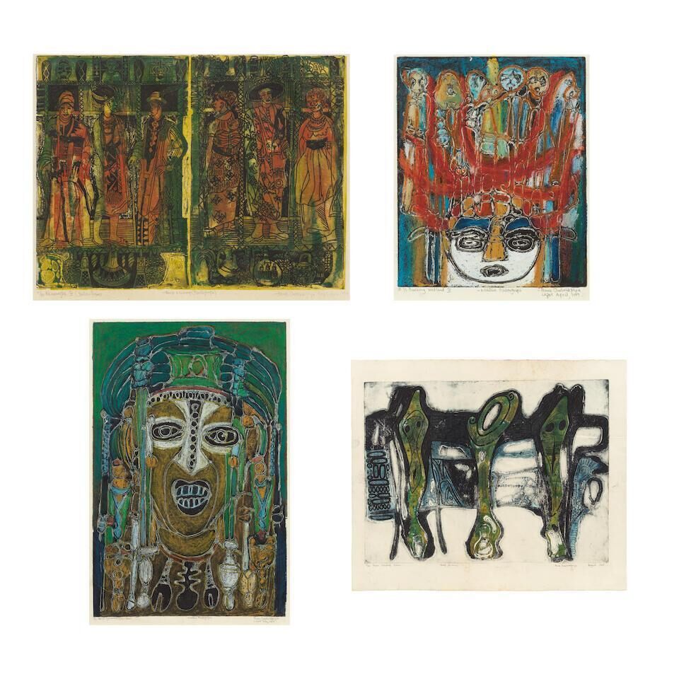 i) Eknoregbe IV; ii) Burning Wetland IV; iii) Osagae Igambari; iv) Three Standing Forms