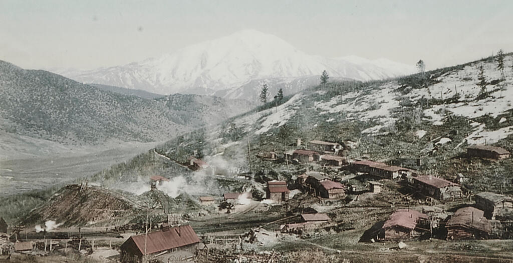 Mount Sopris from Spring Gulch Mine, Colorado; and New York Harbor and Skyline 2