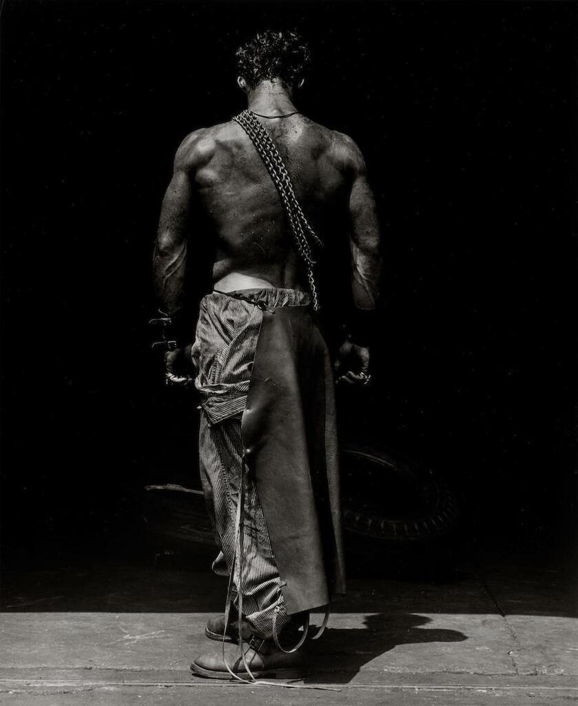 Fred, Back View, from "The Body Shop" series, Los Angeles, 1984