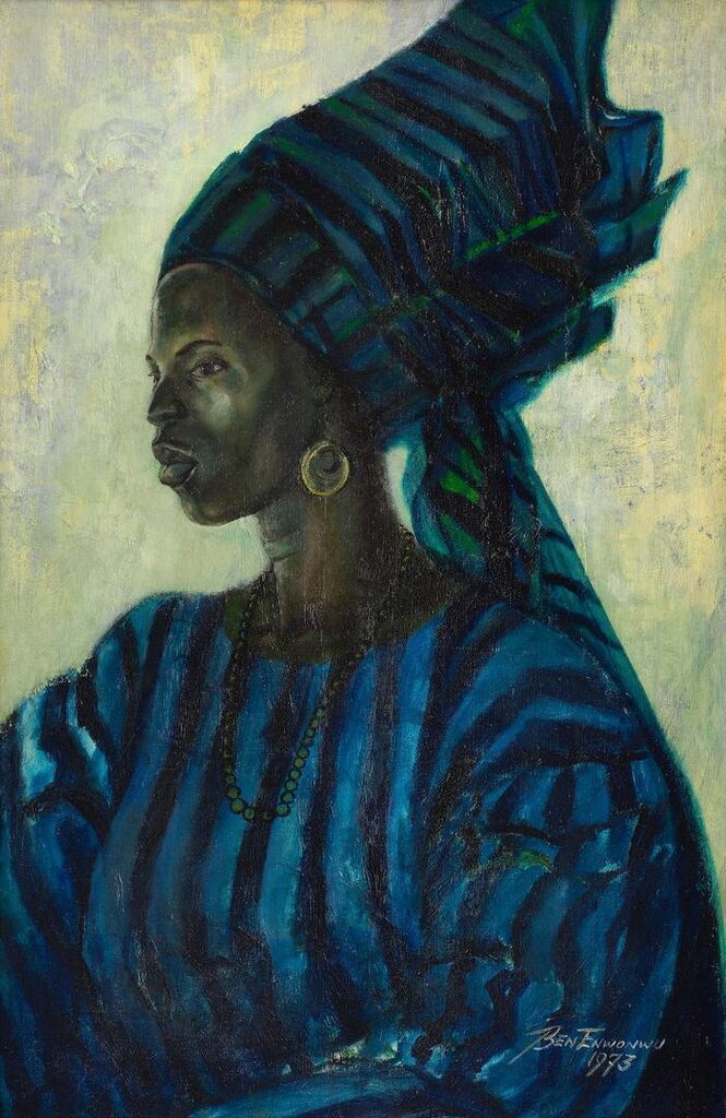 Yoruba Woman in Blue