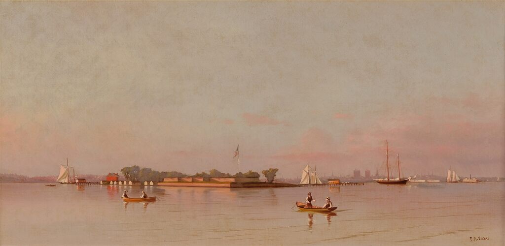Bedloe's Island, New York Harbor, Looking North