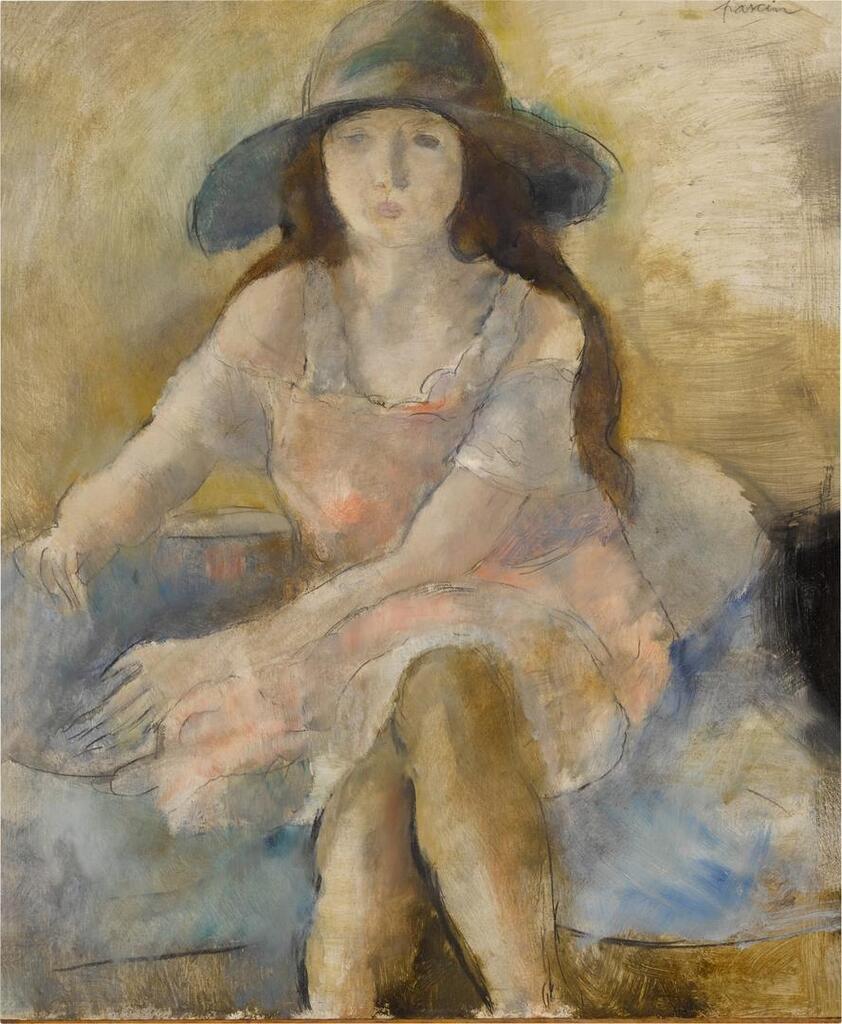 Jeune fille en rose