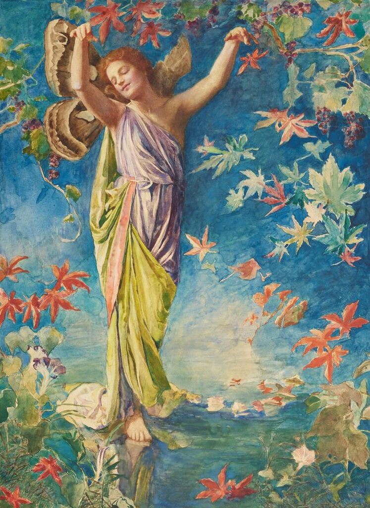 Autumn Scattering Leaves