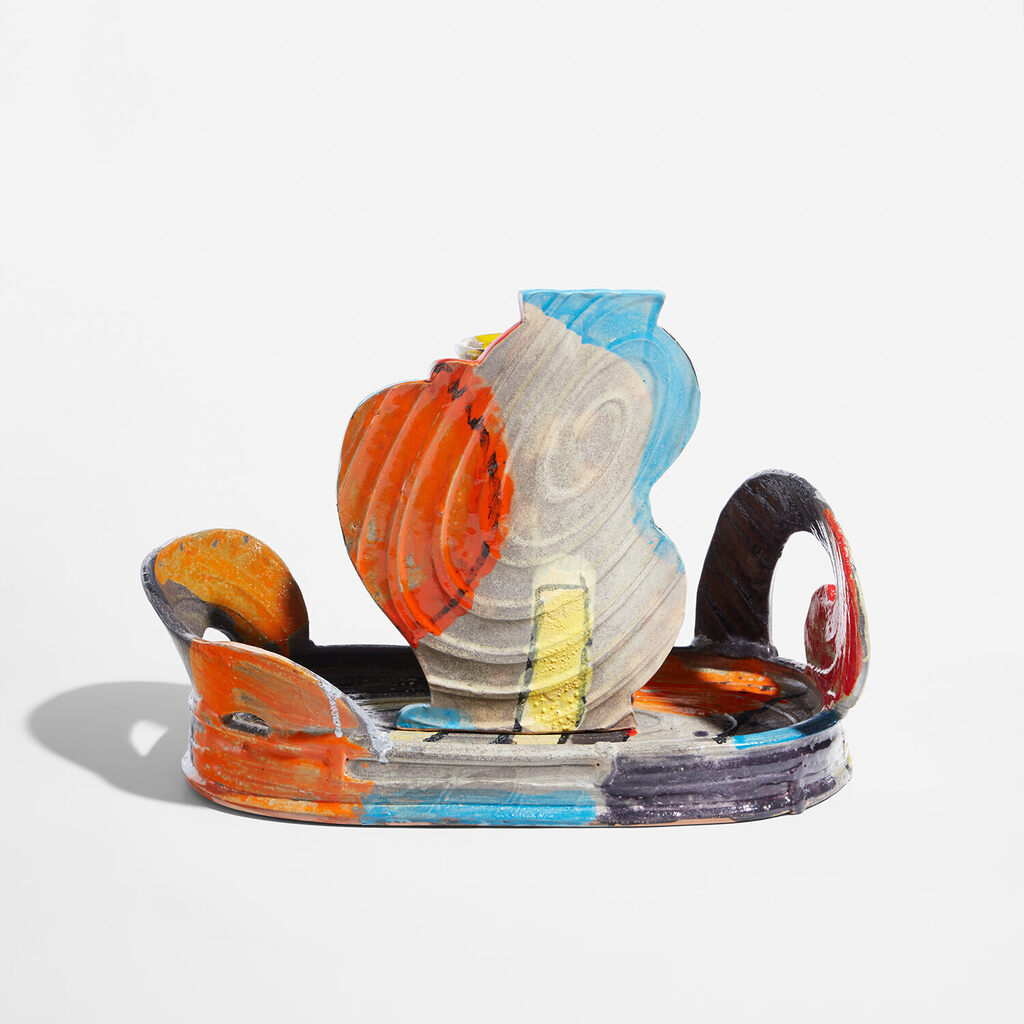 "Hot Garden Basket and Vase"