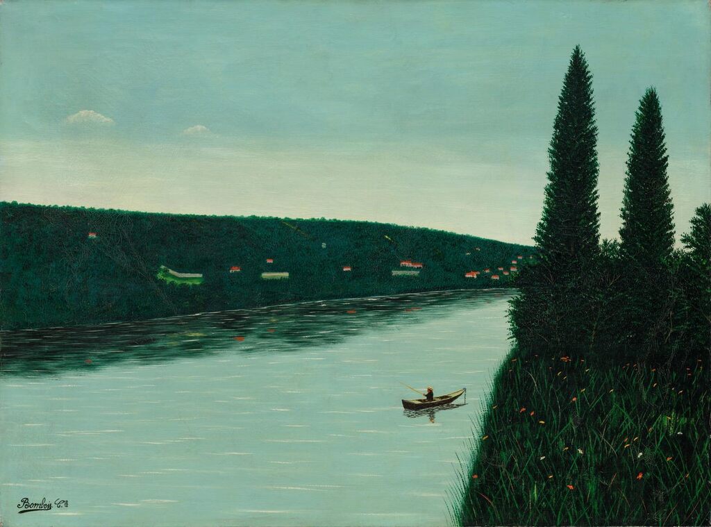 Bord de rivière, reflets dans l'eau