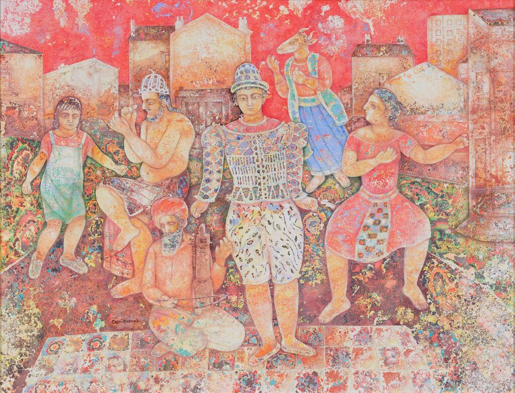Village Festival Under the Red Sun