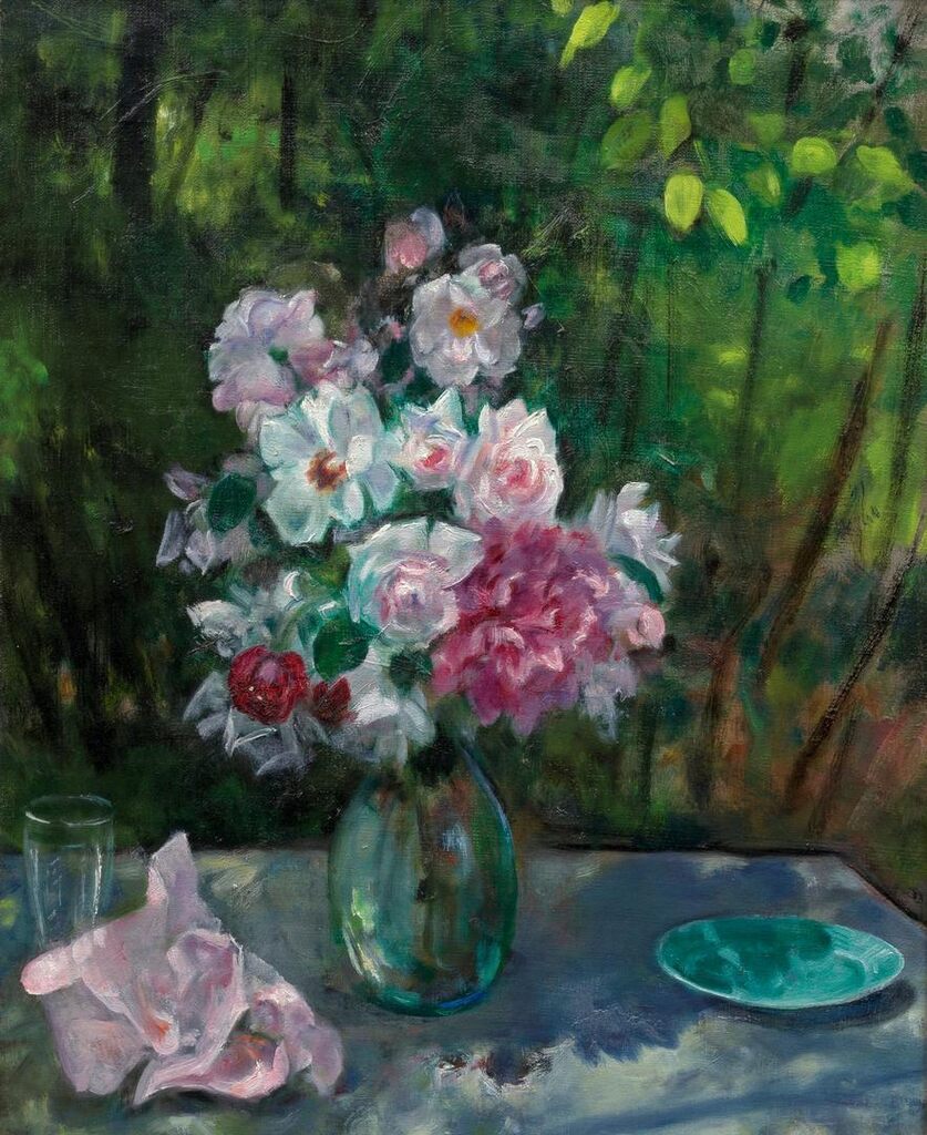 Floral Arrangement on a Table