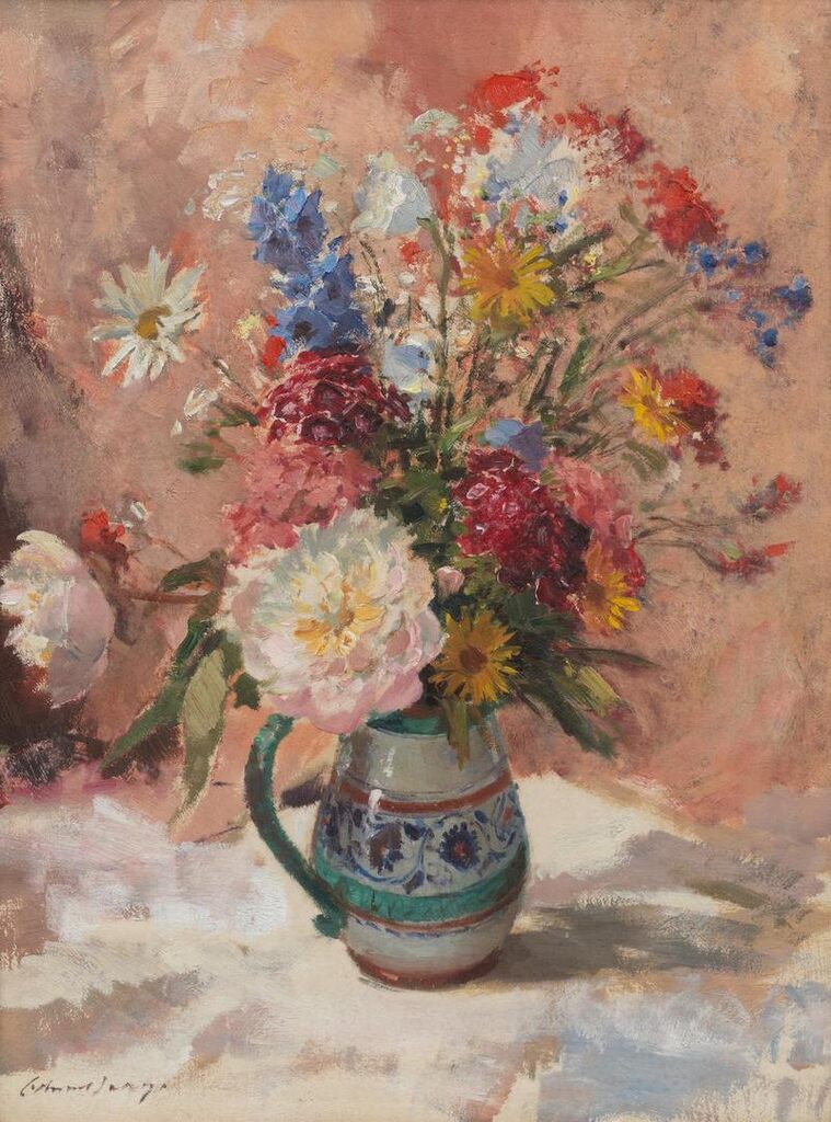 Flowers in an Italian jug