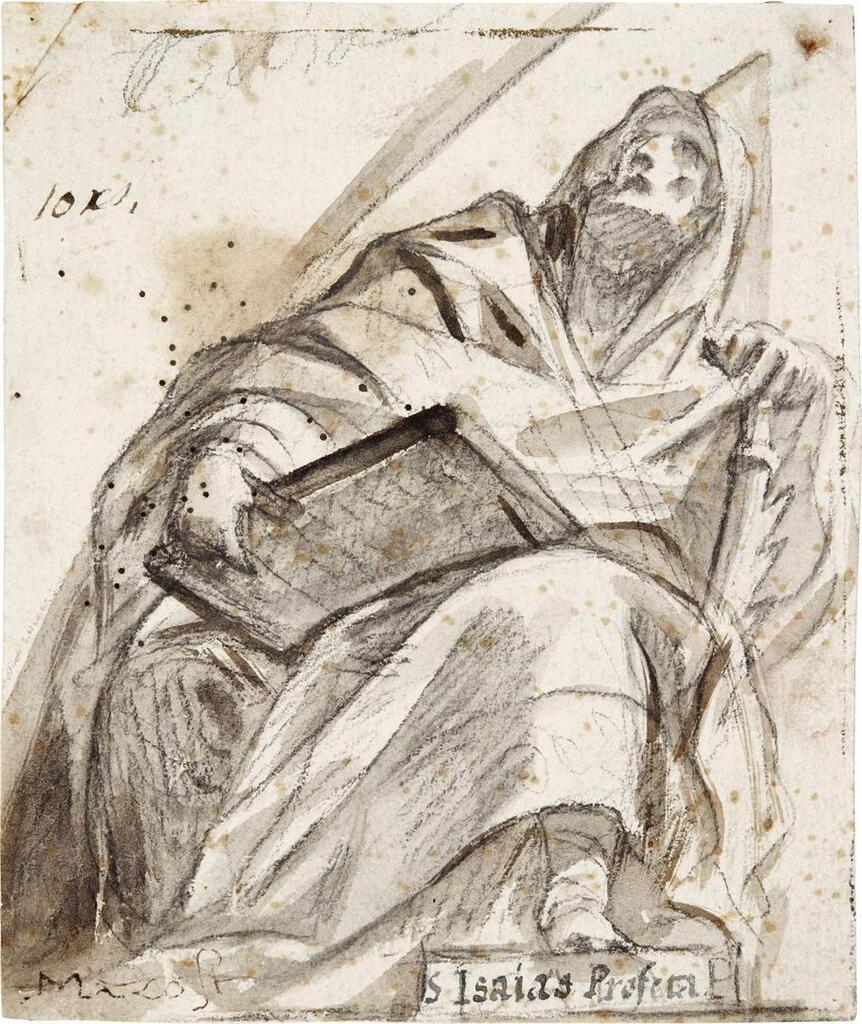 Study for a lunette: Eliab, architect of the Ark of the Covenant