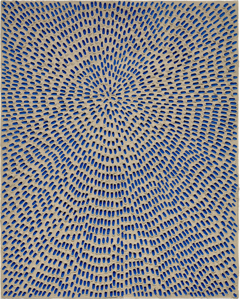 Infinite (Natural Sand SF #2H, Blue Fill, White Ground)