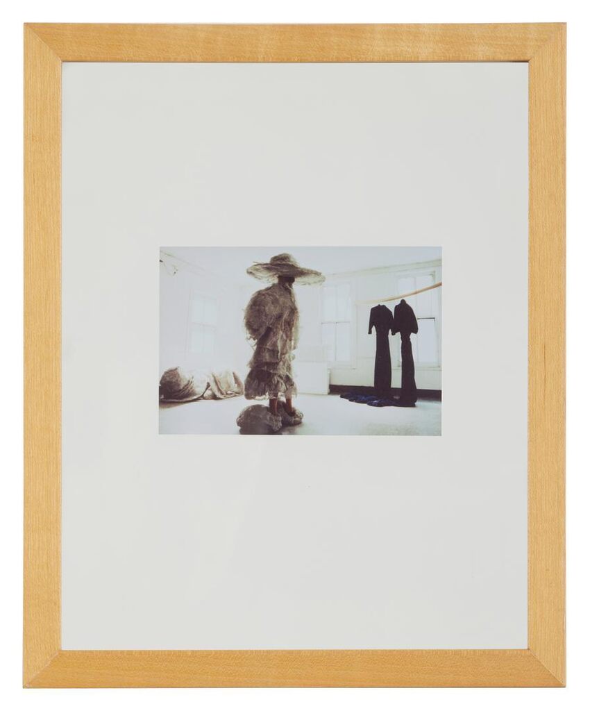 Figure in the Cloud Clothing with Cloud Hats and Purple Velvet Bathrobes