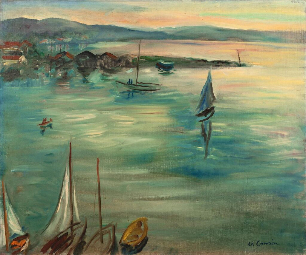 Le Port de Saint-Tropez après l'orage