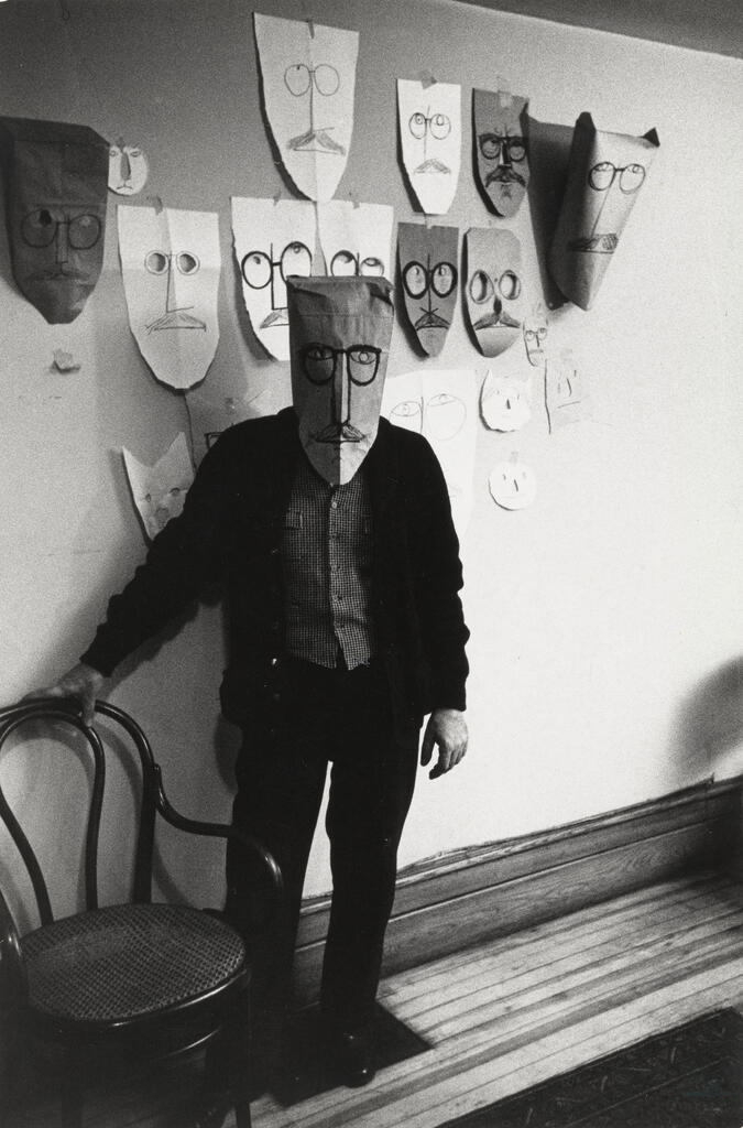 Saul Steinberg with Masks, New York