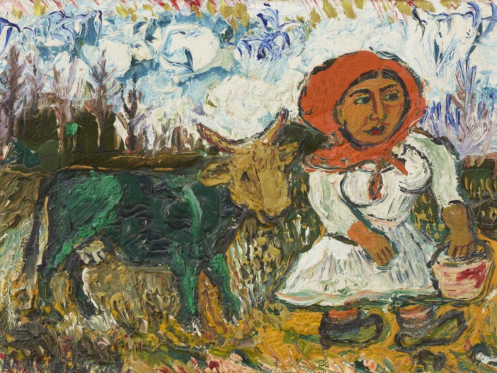 Milkmaid and Cow