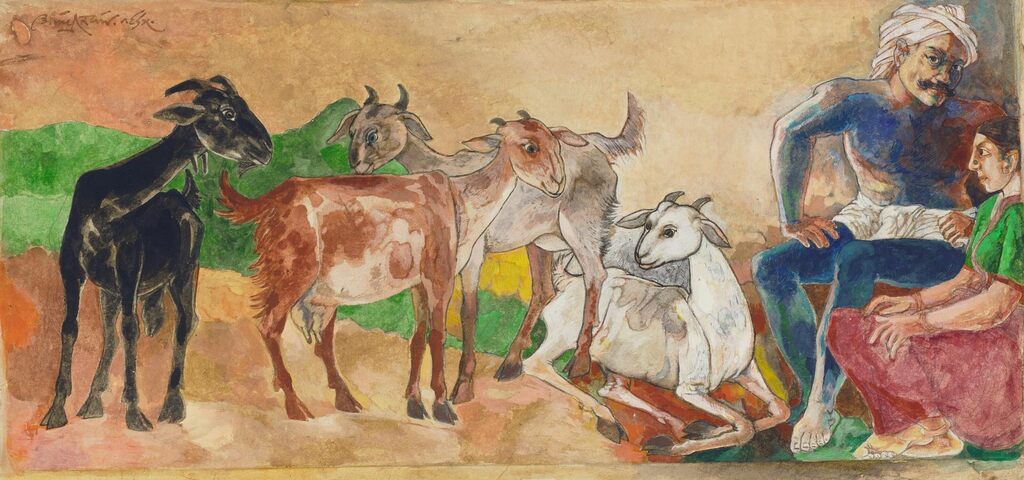 Untitled (Couple with Goats)