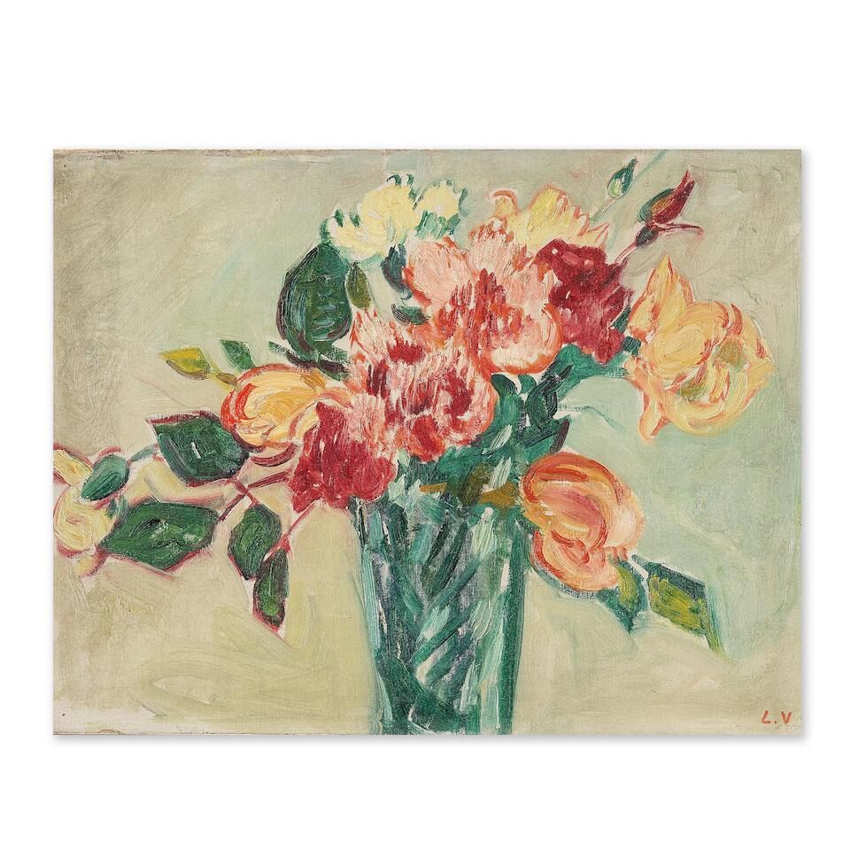 Bouquet de roses dans un vase