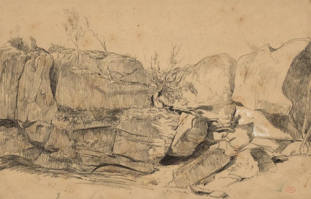 The Eagle's Nest Rock in the Forest of Fontainebleau