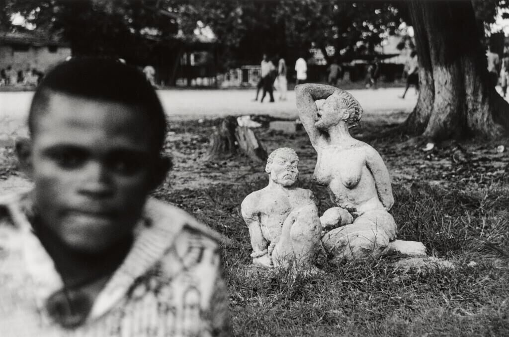 Ex-child Soldier Amisi Serge at the Academie of Art, Vente Cartre, Kinshasa