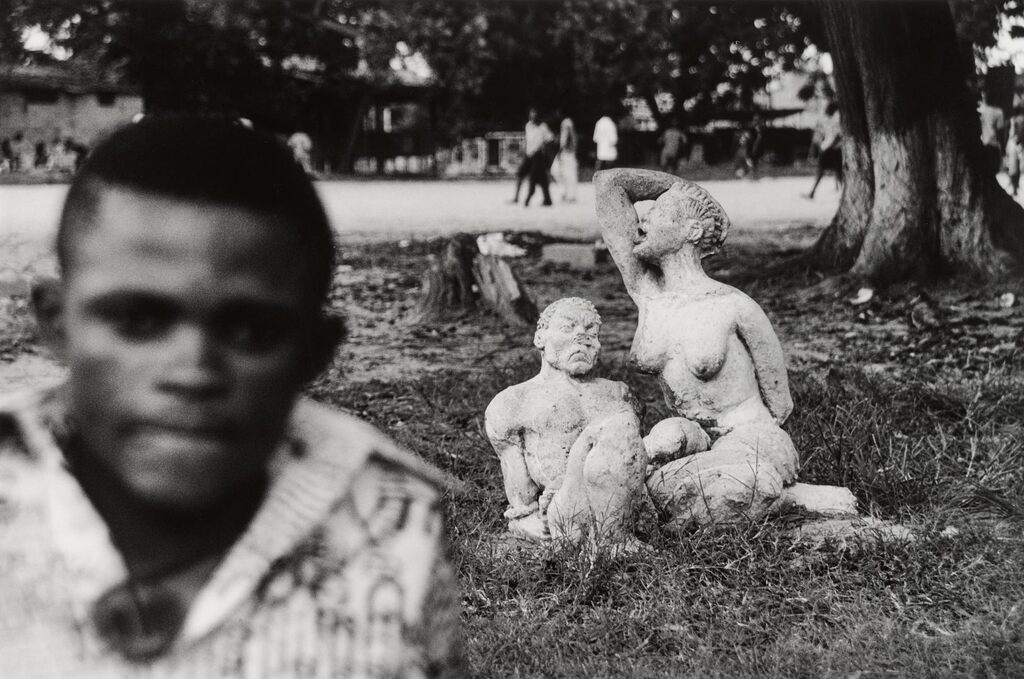Ex-child Soldier Amisi Serge at the Academie of Art, Vente Cartre, Kinshasa