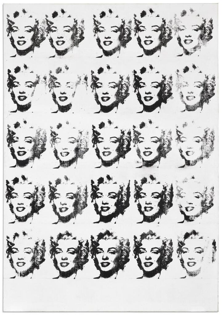 Warhol 25 Marilyns