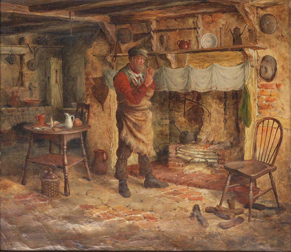 Lighting up after a hard day's work