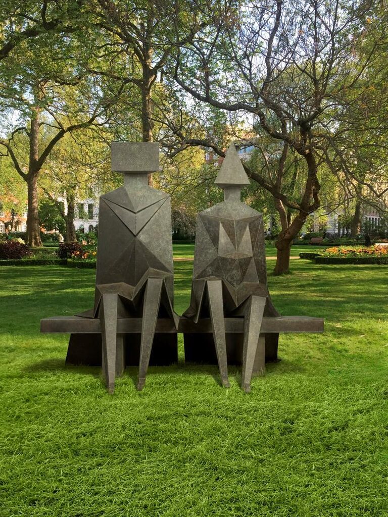Lynn Chadwick, Sitting Couple on Bench