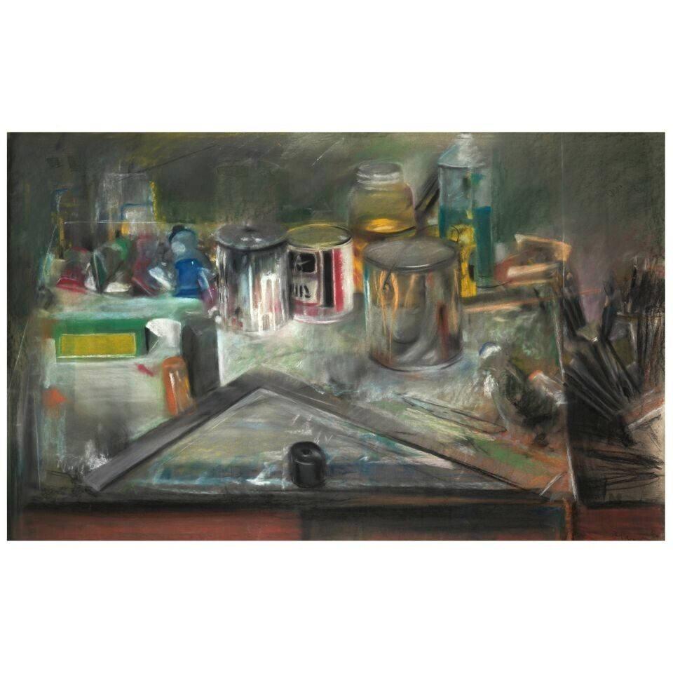 Palette Still Life with Straight Edge