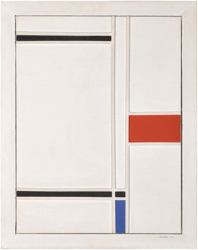 White, Black, Blue and Red