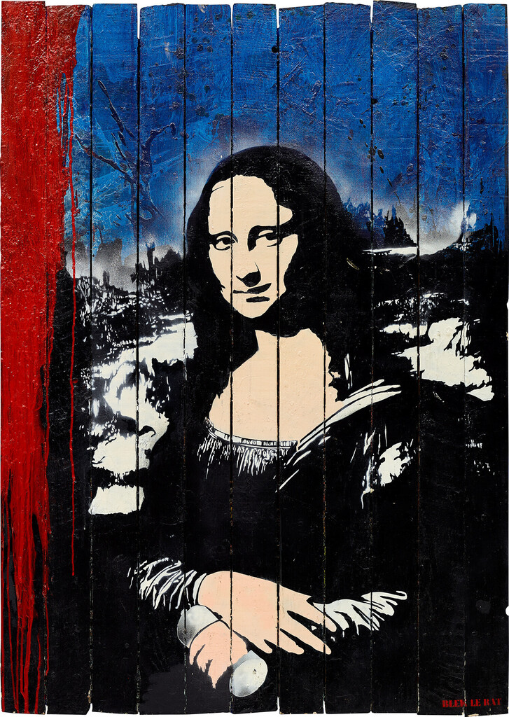 Mona Lisa (Red & Blue)
