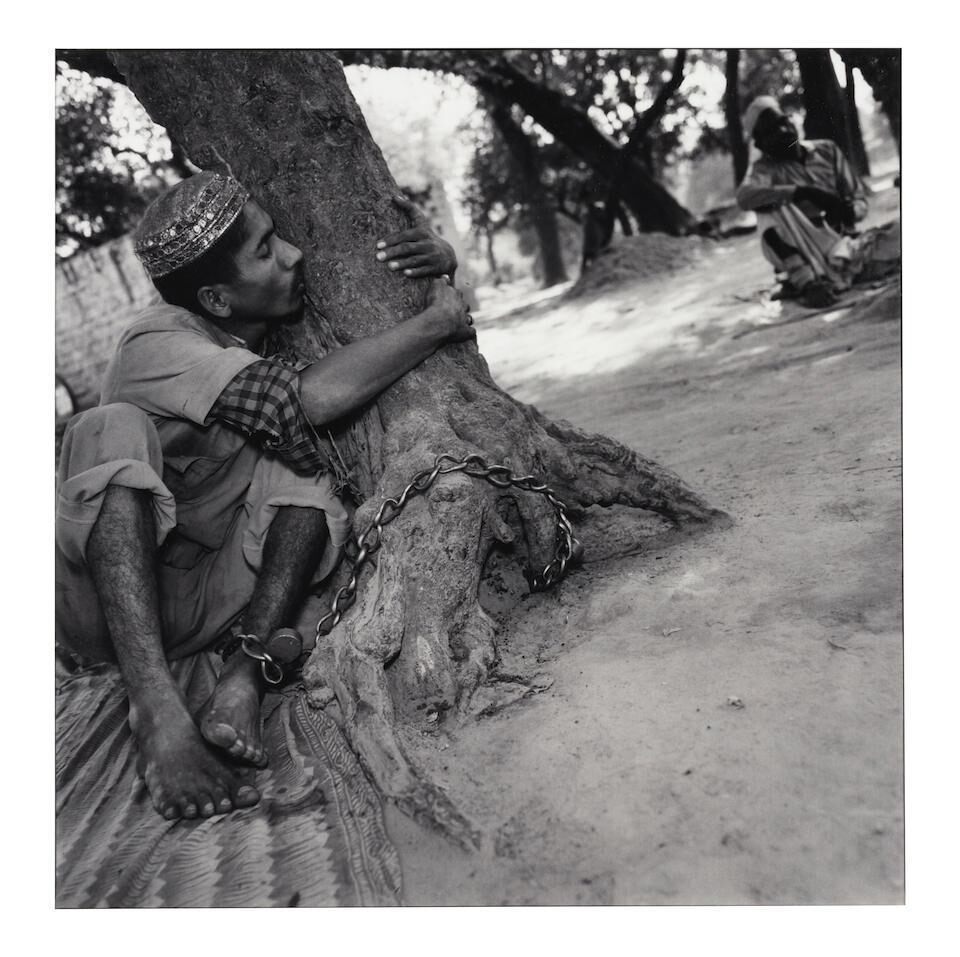 'Devotee at a Muslim Shrine, Uttar Pradesh, India'