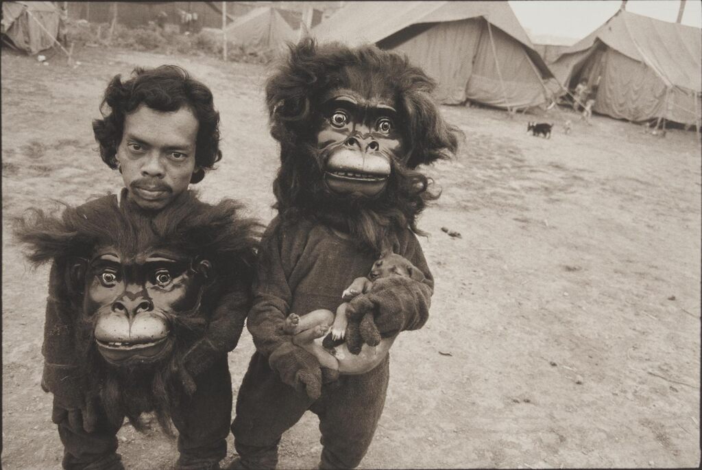 Twin Brothers Tulsi and Basant, Great Famous Circus, Calcutta, India, 1989